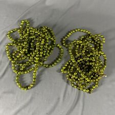 Vintage Mercury Glass Bead Garland Chartreuse Green picture