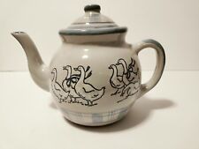 Louisville Stoneware GAGGLE OF GEESE Teapot 6 Cup Kentucky picture