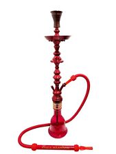 KHALIL MAMOON LEVEL 2 SHAREEF HOOKAH RED LARGE SIZE 32'' picture