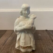 Lenox China Jewels Nativity Kneeling Shepherd Made in USA Teal Box picture