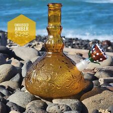 Vintage Upcycled Decanter Bong With Embossed Details  picture