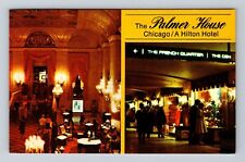 Chicago IL-Illinois, The Palmer House, Hilton Hotel, Advertise Vintage Postcard picture