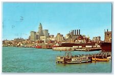 1965 Skyline And Inner Harbor Highway Post Office Buff & Wash RPO Postcard picture