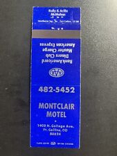 Matchbook Cover - Montclair Motel Fort Collins Colorado picture