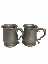 Two Vintage Pewter mugs Made in USA, Medieval picture