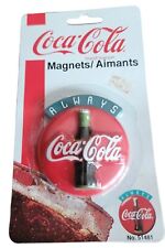 Vintage Coca Cola Button Fridge Magnet NOS 1995 No.51481 picture