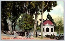 Los Angeles California~Eastlake Park Band Stand~c1910 Postcard picture