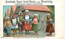 Private Mailing Card 12. Advertising Bensdorp's Dutch Cocoa Chocolates Children picture