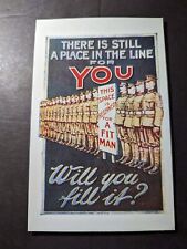 Mint France Recruitment Postcard Still a Place in Line for You Will You Fill It picture