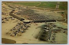Postcard Chicago Illinois O'Hare International Airport Aerial View Terminals picture