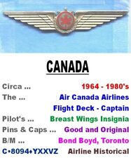 Wings Badge • Canada • Air Canada Airlines • Captain • 1964-1980's • C•8094• picture