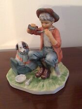 Vintage 1973 Norman Rockwell Saturday Evening Post A Boy and His Dog Figurine picture