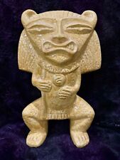 Vintage Ken Ocorr Ceramic Hobbyist Glazed Bushman Tiki Inca Maya Statue 1960s picture