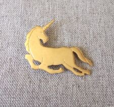 Unicorn Gold Tone Avon Official Pretty Enamel Pin Badge picture