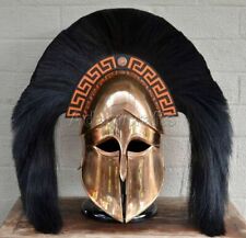 18 gauge Steel Copper Coated Medieval Greek Corinthian Helmet Spartan Helmet Gif picture