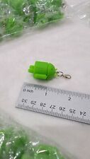 New Lot Of 1000 Rubber Robot Google Android Key Chain Charm Mini Doll Green HTC picture