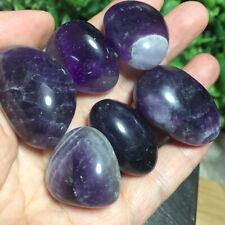 6Pcs 125g Dream Amethyst Point violet Natural Dark Purple Crystals Uruguay  06 picture