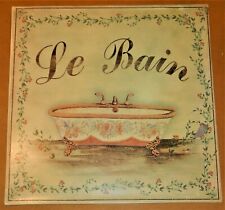 LE BAIN (The Bath) Vintage Style Metal Sign picture