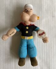 1991 Popeye Plush Doll Plastic Head, King Features 7.5” picture
