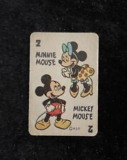 1946 Disney Card Mickey & Minnie Mouse 💥Vintage cute Miniature ORIGINAL💥$ each picture