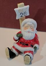 Vintage Sleeping Santa Dec 26, Ceramic Santa Figurine, Christmas Santa Kitsch picture