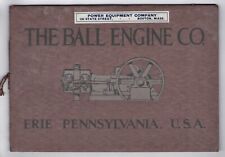 1912 ORIGINAL TRADE CATALOG BALL STEAM ENGINE CO STEAM ERIE PA picture