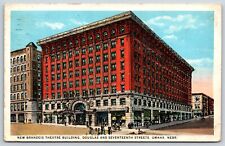 Postcard New Brandeis Theatre Building, Douglas & 17th Street, Omaha, NE Posted picture