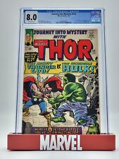Thor Journey Into Mystery #112 Comic Book 1965 CGC 8.0 Origin Loki Hulk Battle picture