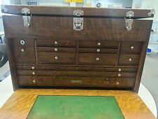 Vintage H. Gerstner & Sons 12 Drawer Wood Machinist Chest, Wooden Tool Box picture
