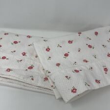 Vintage 2  Floral Print Pillowcases Penney's Nationwide Cotton Pink Dot Floral picture