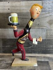 Vintage 1950s Blatz Waiter Advertising Bar Statue Beer Cast Metal Sign picture