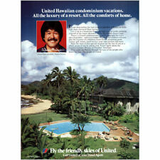 1983 United Airlines: Ailama Dickson, Condominium Vacations Vintage Print Ad picture