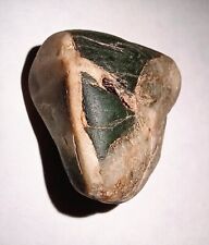 Beautiful Raw Nephrite Jade Pebble Palm Stone Unpolished  picture