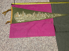 VINTAGE Skyline of the Wonder City of the World New York City FULL SIZE Pennant picture