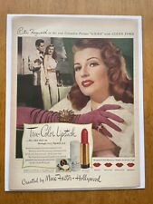 Vintage Rita Hayworth Max Factor Advertising Print - Archival Poster Art Ad 40s picture