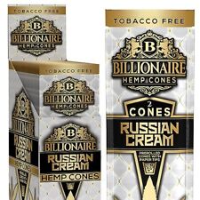 Billionaire Cones - Organic Prerolled Cones w/ Tips - (Russian Cream, Box of 10) picture