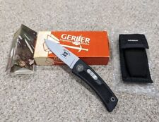 Vtg Gerber Bolt Action Checkered 7010 Hunting Knife USA 1983 Mint Sheath Box MiB picture