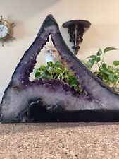 XL Unique Deep Purple Amethyst Cathedral Many Inclusions and Moss Agate picture