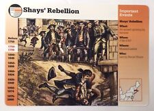 DANIEL SHAYS' REBELLION Armed Farmer Uprising 1995 GROLIER STORY OF AMERICA CARD picture