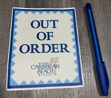 Disney Caribbean Beach Resort~ OUT OF ORDEN STICKER~ Never Used picture