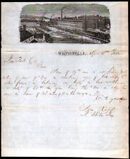 1852 Massachusetts - Whitinsville - Rare History Letter Head Bill picture