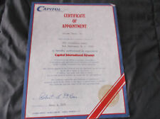 CAPITOL INTERNATIONAL AIRWAYS-1979-TRAVEL AGENCY CERTIFICATE OF APPOINTMENT picture