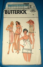 Vintage Miss Butterick 4020 Pattern Camisole Bodysuit 1/2 Slip UNCUT Size 16 /38 picture