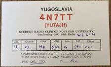 QSL Card - Beograd, Serbia Yugoslavia Student Radio Club of Novi Sad University picture