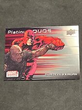 2023 Upper Deck Marvel Platinum Platinum Duos  #PD11 Daredevil & Kingpin picture