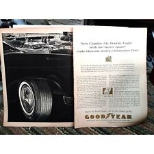 1961 Goodyear Tires Captive Air Double Eagle Vintage Print Ad 60s Original picture