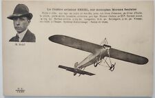 Vintage Postcard Airplane France Morane Saulnier French Aviation Bedel  AA14 picture