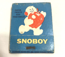 Vintage Matchbook Collectible Ephemera SNOBOY Standby Canned Foods picture