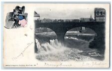 c1905's Pawtucket Falls Bridge Scene Pawtucket Rhode Island Unposted Postcard picture