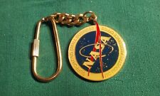 Florida Kennedy NASA Space Center vintage Keychain Brass Enamel Industry Office picture